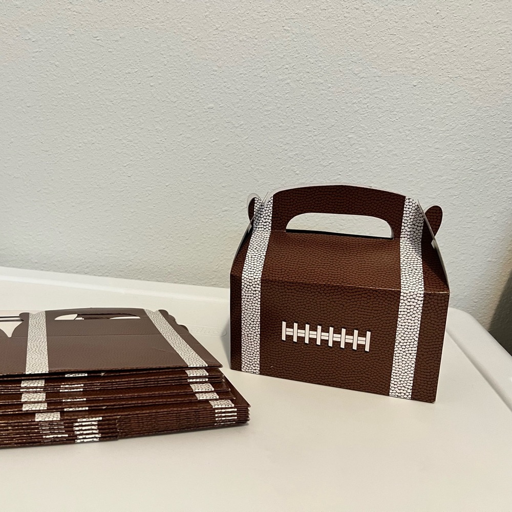 Football gift treat box quantity 12